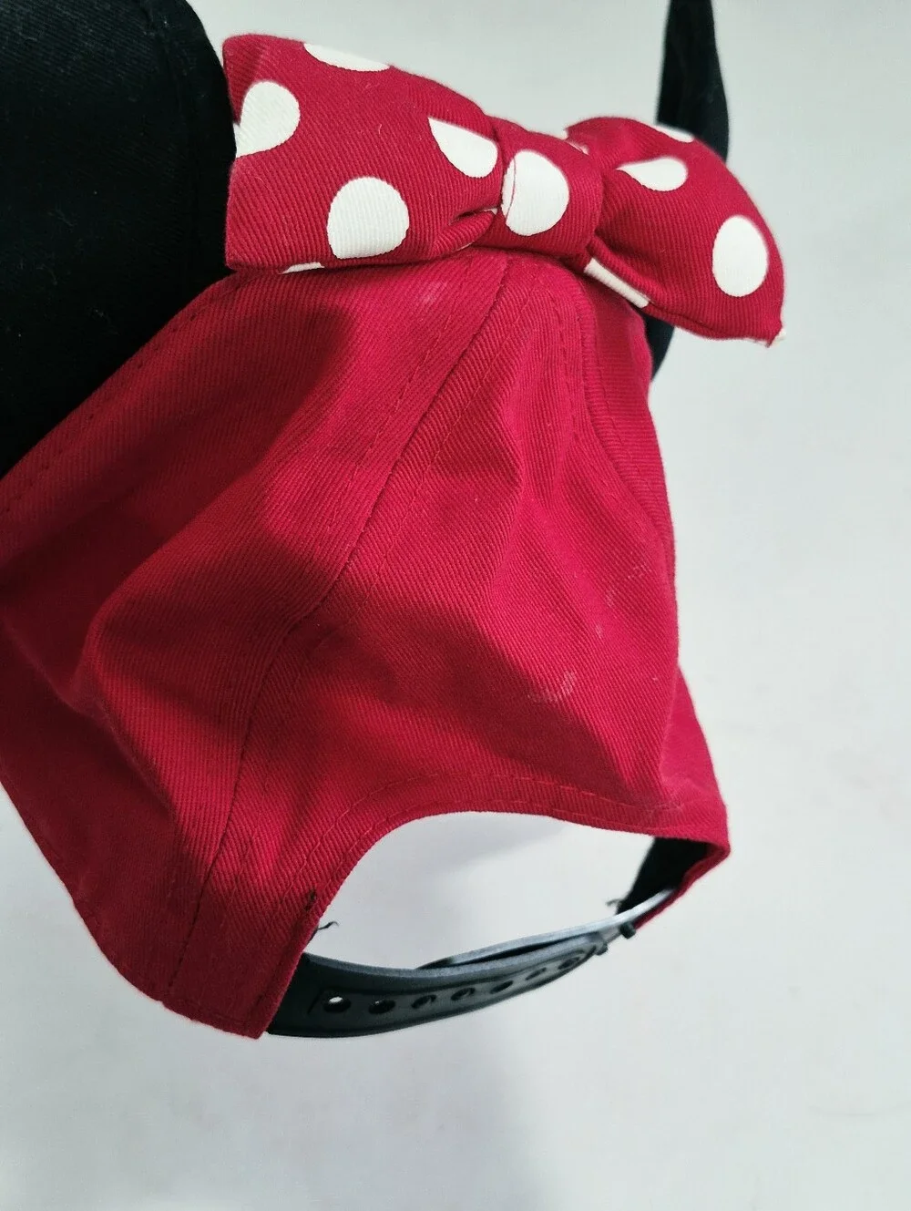 Minnie Mouse Red Polka Bow Baseball Cap